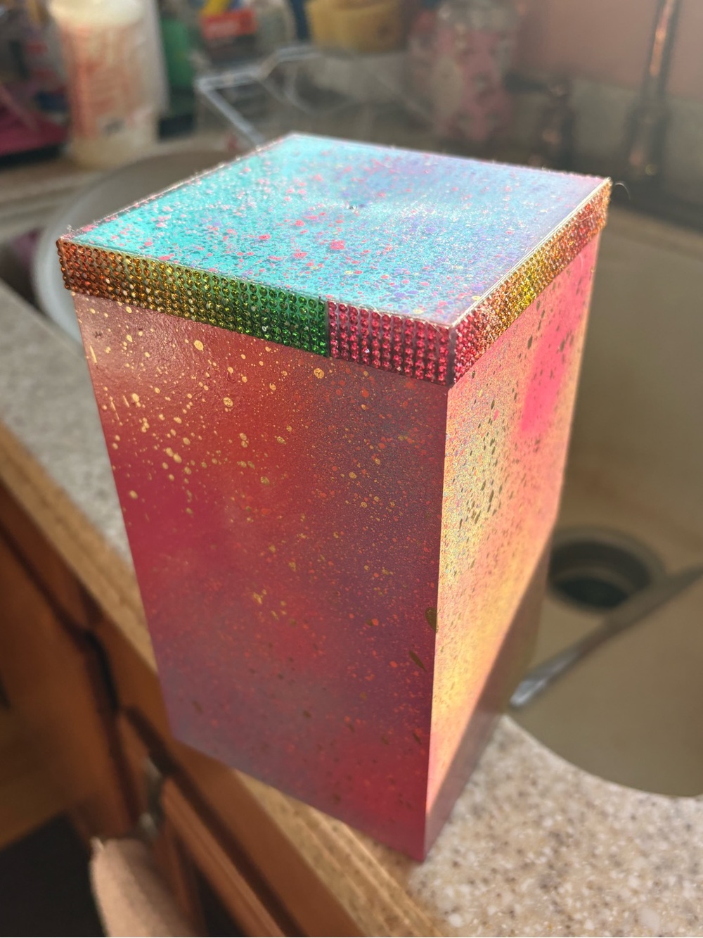 Decorative Multicolor Party Favor Box - Handmade Gift Box